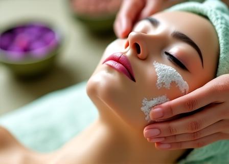 Gezichtsbehandeling met botanische producten